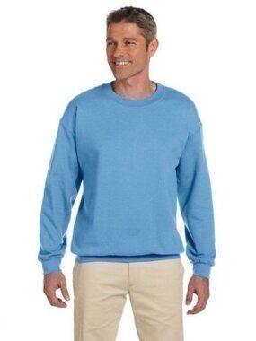 Adult Heavy Blend™  8 oz., 50/50 Fleece Crew - CAROLINA BLUE - S